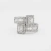 1 Karat Adjustable Geometric Statement Ring