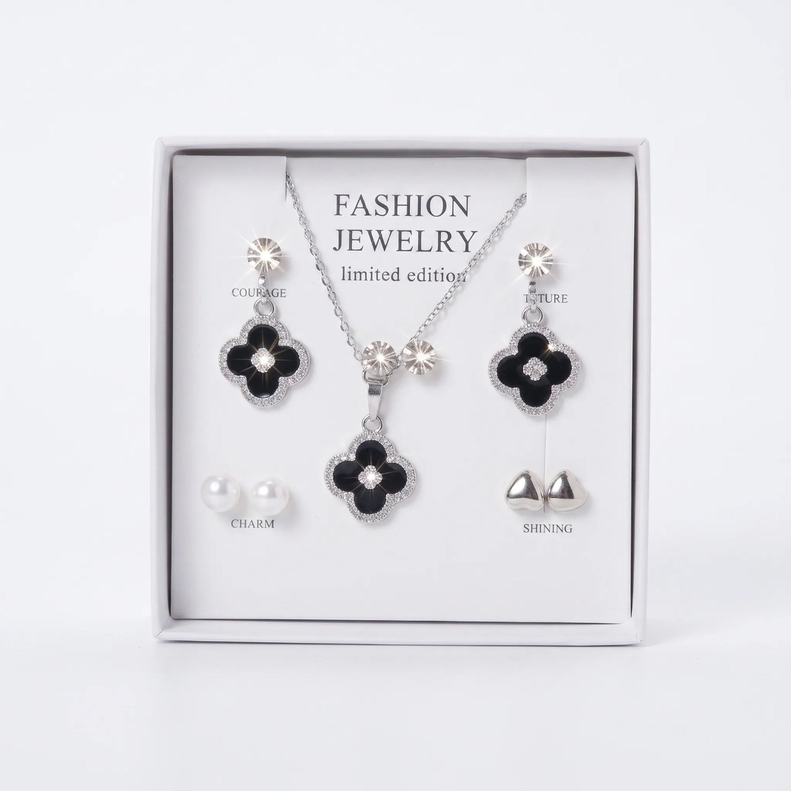 thumb Limited Edition Black Clover Jewelry Set thumb Limited Edition Black Clover Jewelry Set