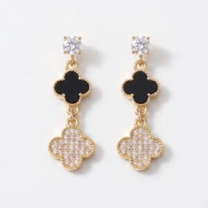 thumb Triple Clover Drop Earrings