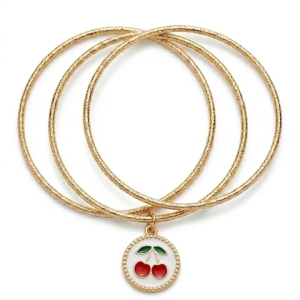 Charm Bangle Set For Little Girls