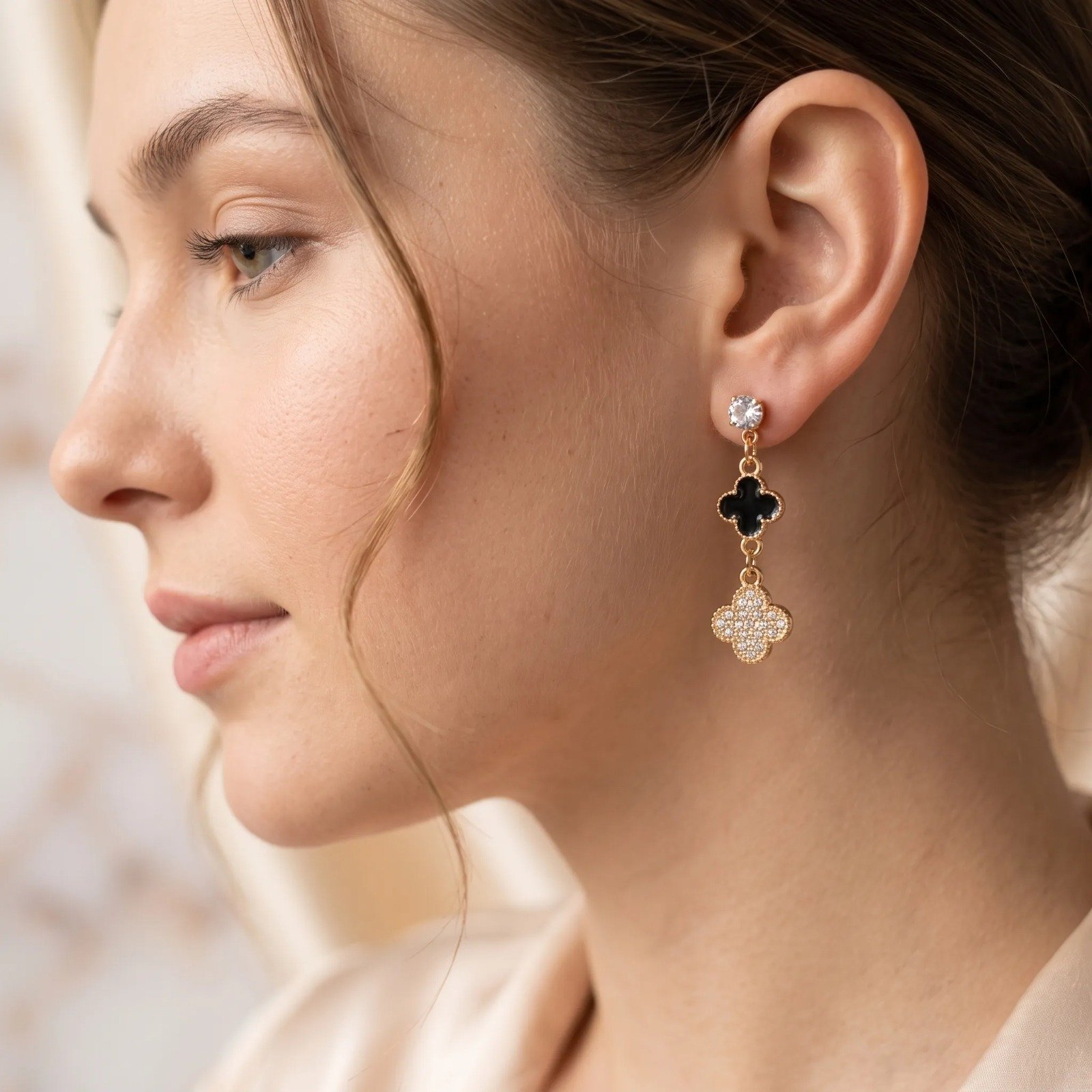 Triple Clover Drop Earrings Triple Clover Drop Earrings