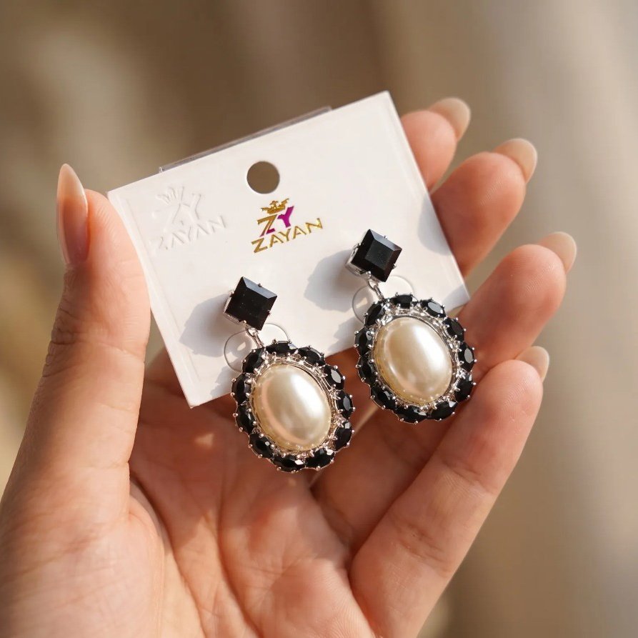 Indian Polish Pearl Drop Earrings Indian Polish Pearl Drop Earrings