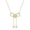 Crystal Bow Pendant Necklace