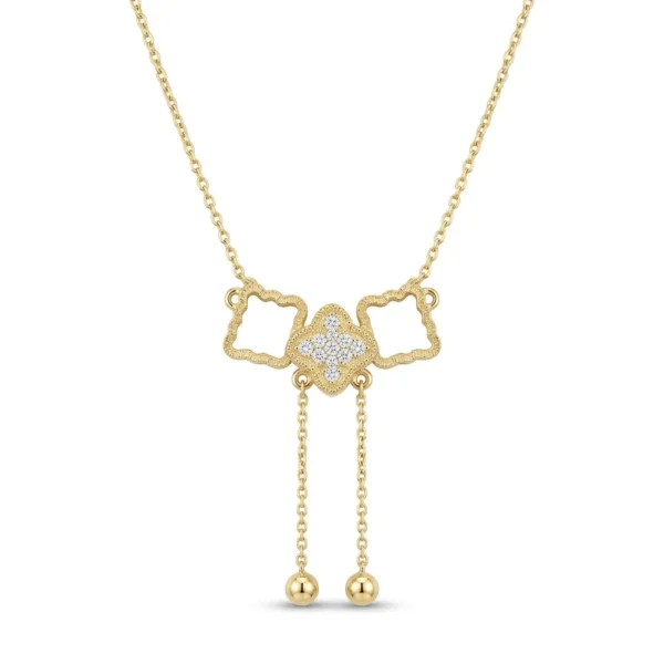 Crystal Bow Pendant Necklace