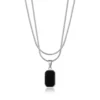 Minimalist Rectangle Pendant Necklace