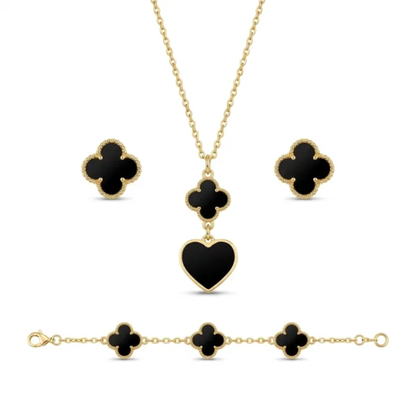 Lucky Clover & Heart 3-Piece Set