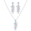 Elegant Leaf Motif Jewelry Set
