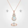 Opal & Crystal Jewelry Set