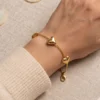 Dainty Heart Charm Bracelet